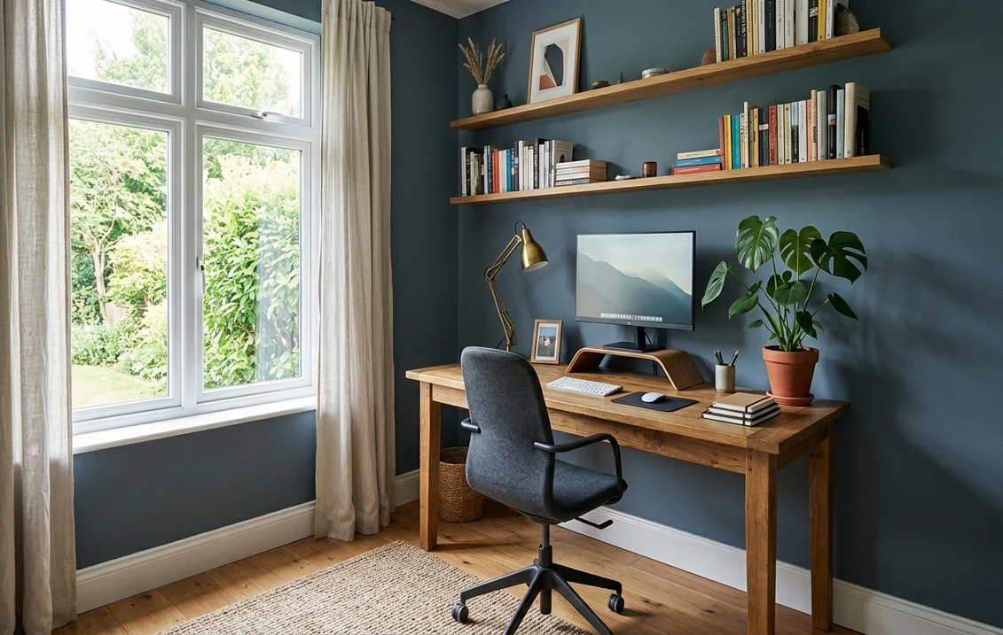 Arbeitszimmer 2026: Top 12 Homeoffice-Farben im Check