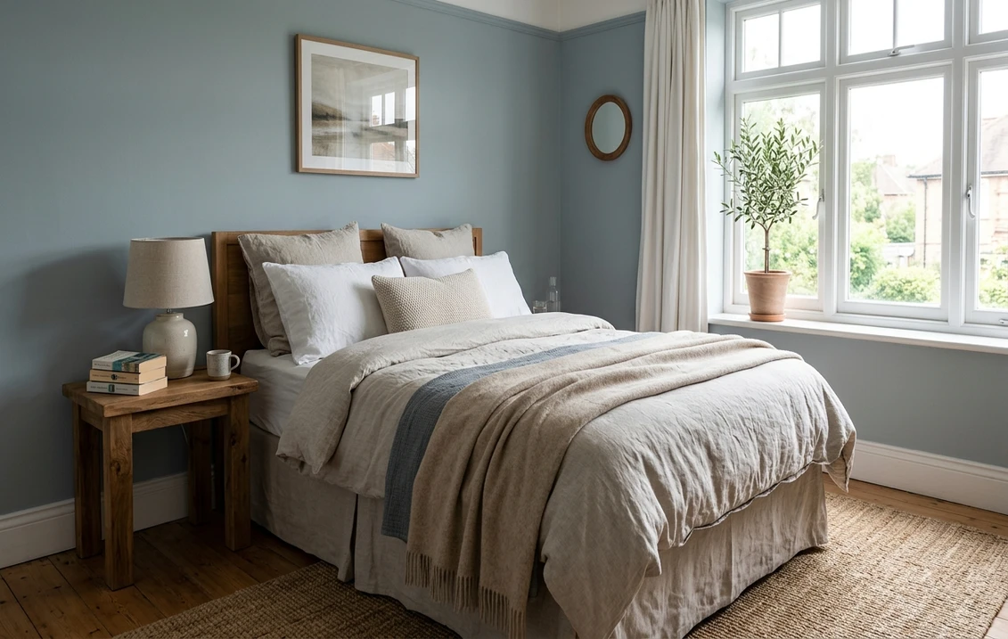 Wandfarbe Schlafzimmer 2026: Komplettguide & Top 12 beruhigende Toene