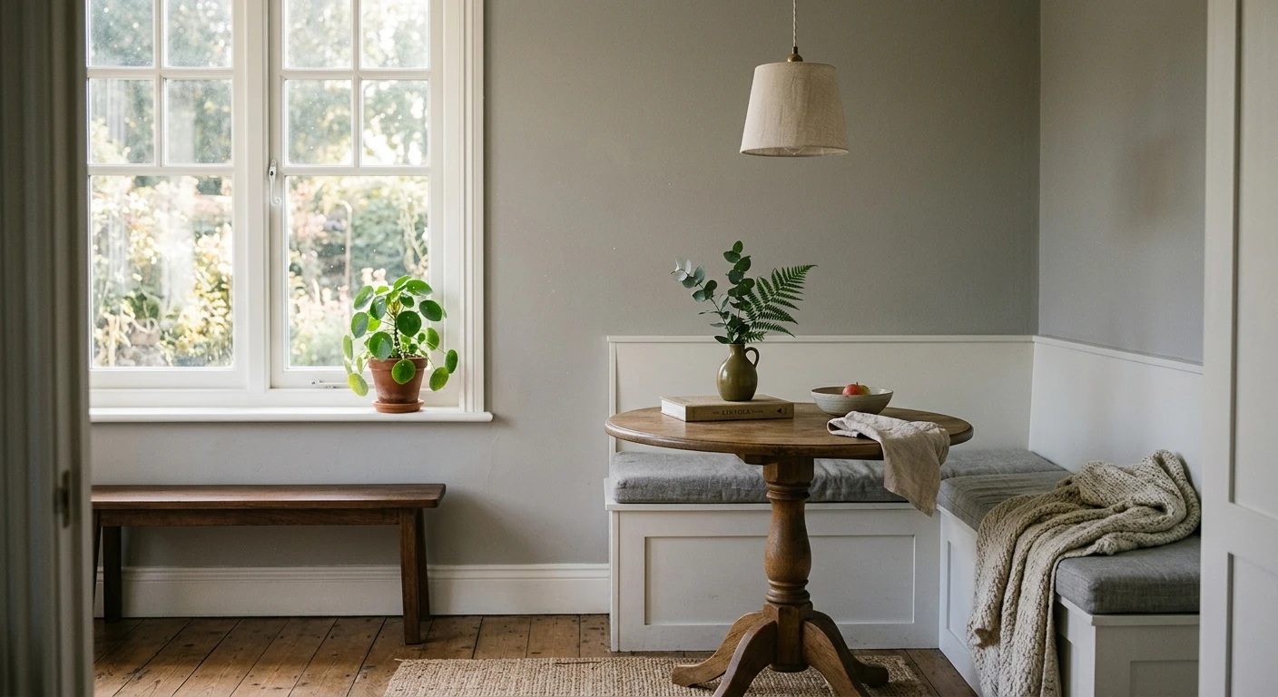 Farrow & Ball Cornforth White No. 228 on an interior wall