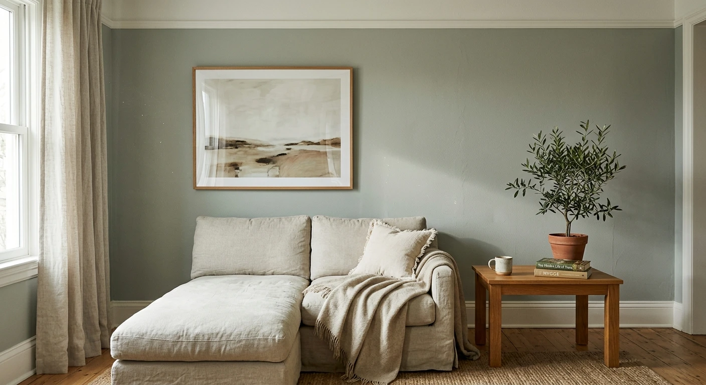 Sherwin-Williams Sea Salt SW 6204 soft blue-green on a kitchen wall