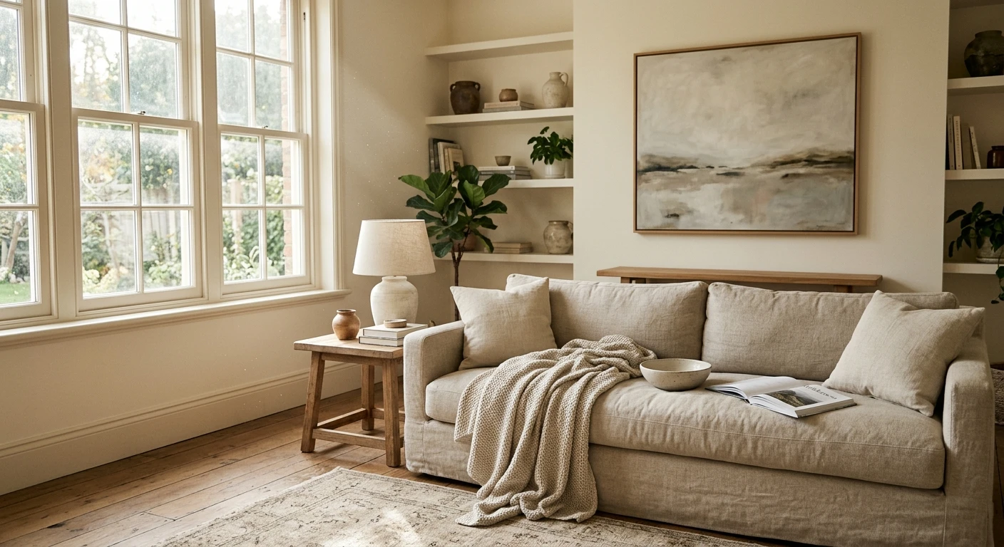Sherwin-Williams Greek Villa SW 7551 creamy warm white on a kitchen wall