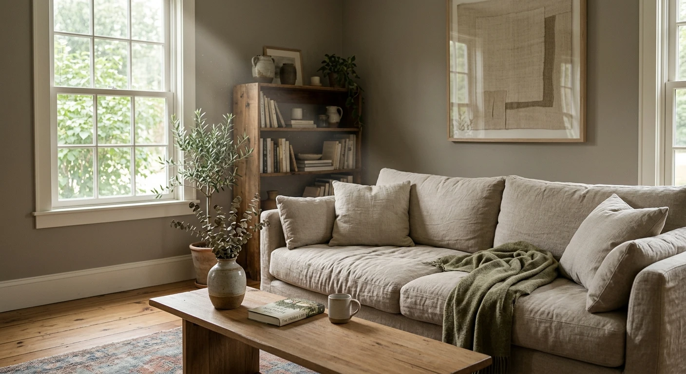 Sherwin-Williams Mindful Gray SW 7016 on a kitchen cabinet