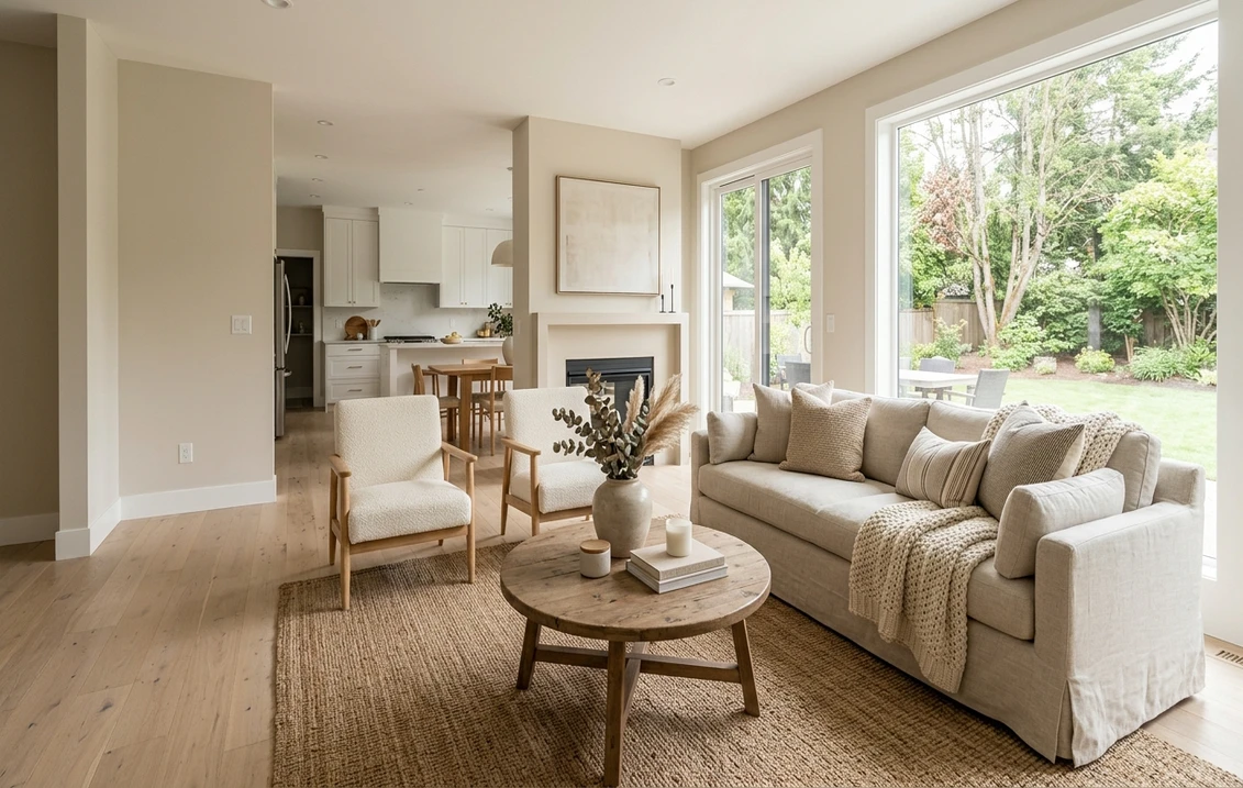 Sherwin-Williams Natural Linen SW 9109 on an interior wall