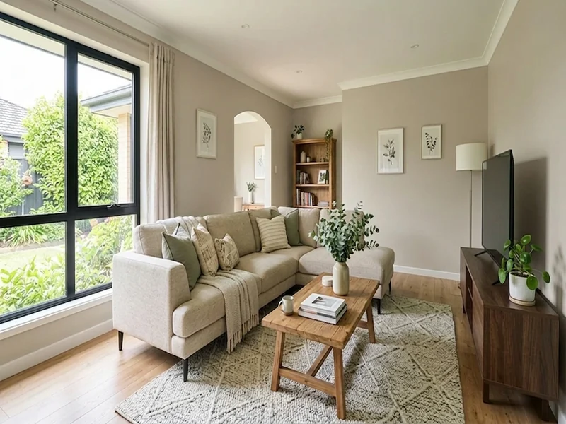 US home shown in Agreeable Gray Sherwin-Williams SW 7029