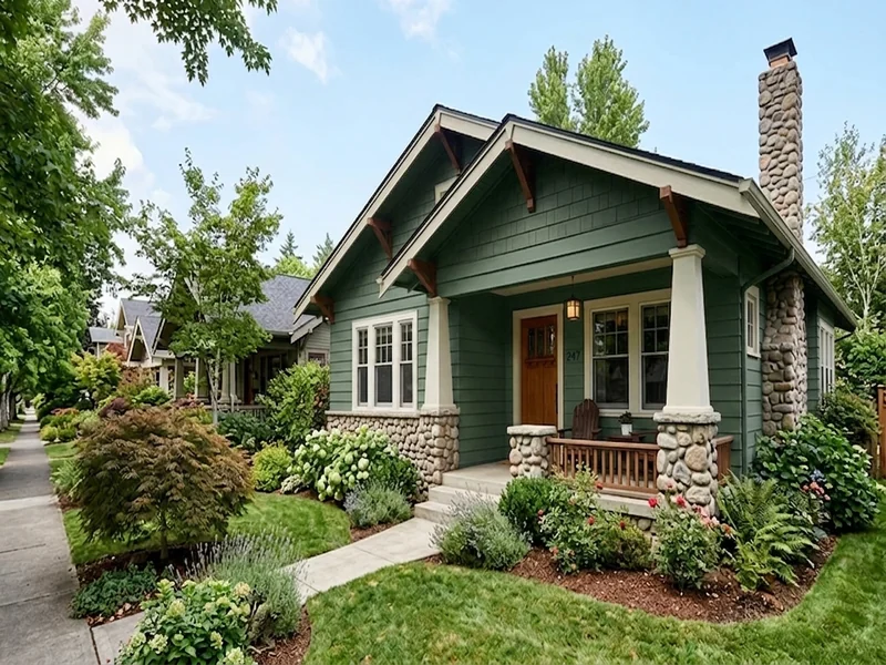 US home shown in Hidden Gem Behr N430-6A