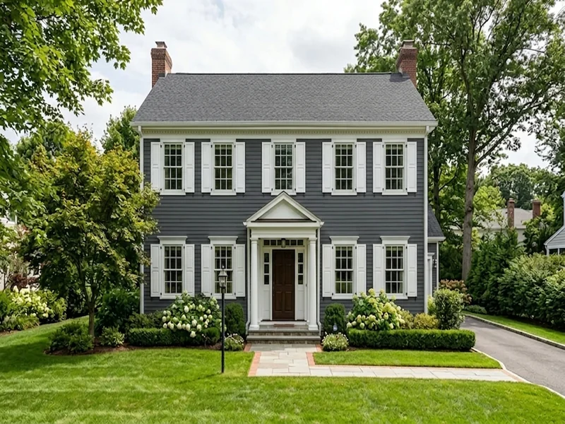 US home shown in Iron Ore Sherwin-Williams SW 7069