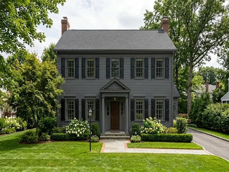 US home shown in Iron Ore Sherwin-Williams SW 7069