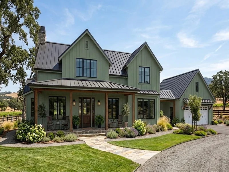 US home shown in Hidden Gem Behr N430-6A
