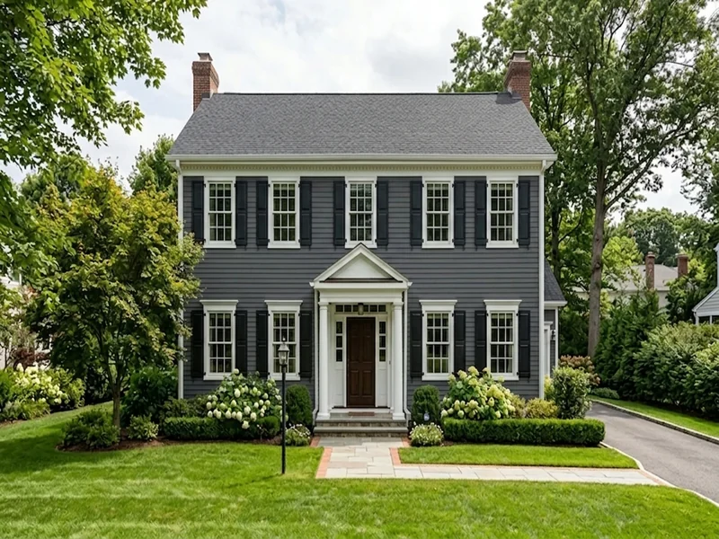 US home shown in Iron Ore Sherwin-Williams SW 7069