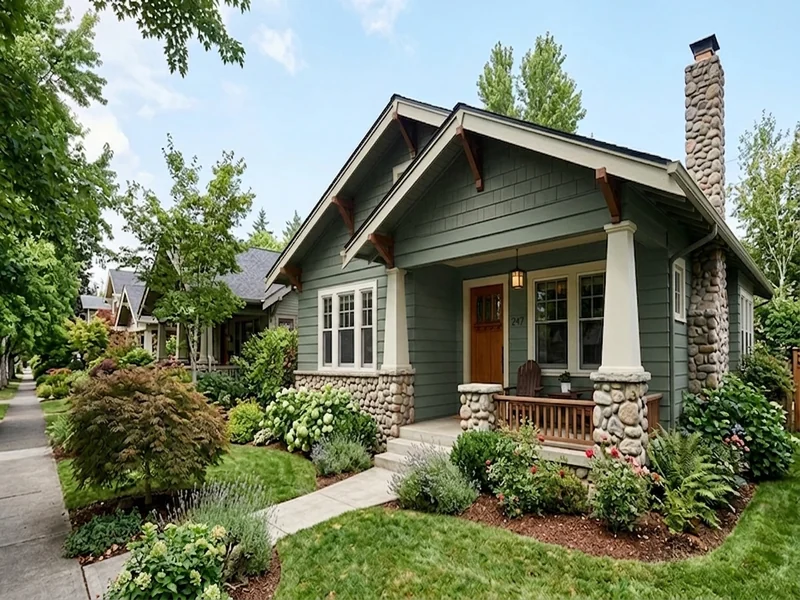US home shown in Hidden Gem Behr N430-6A
