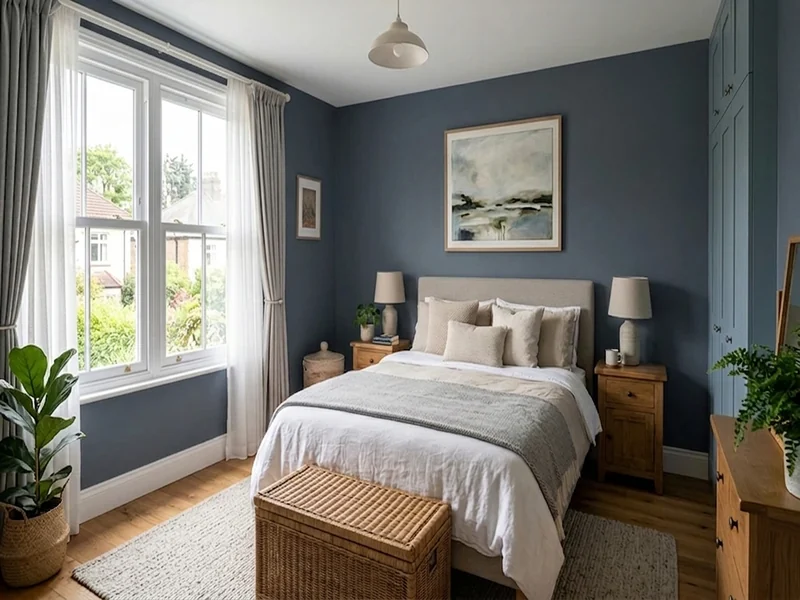 US home shown in Hale Navy Benjamin Moore HC-154