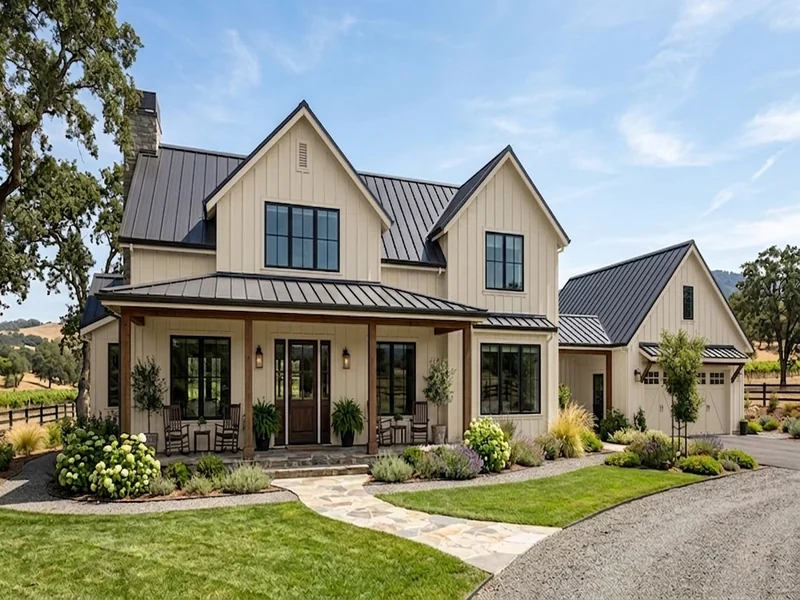 US home shown in Almond Wisp Behr W-D-700