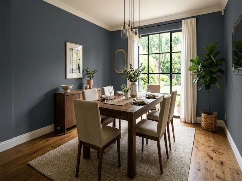 US home shown in Hale Navy Benjamin Moore HC-154