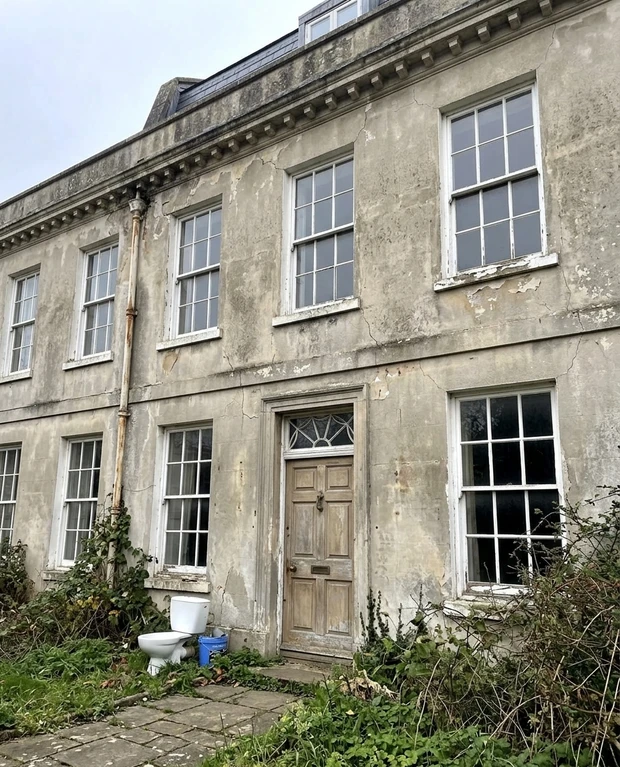 House facade before