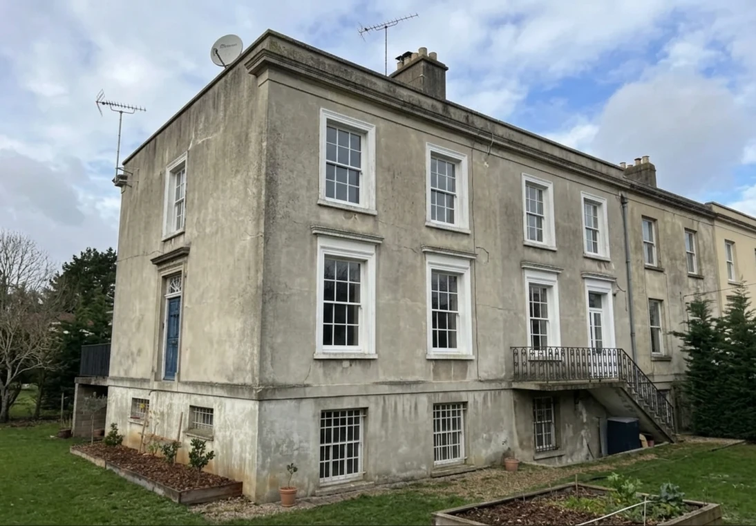 House facade before