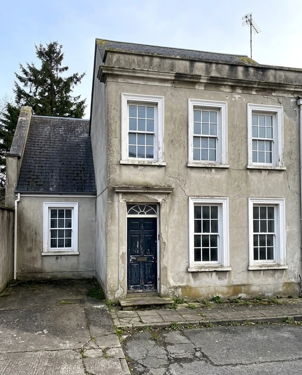 House facade before