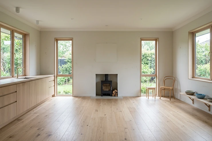 Avant — facade sans Bleu Canard + Blanc Casse (Scandinave)