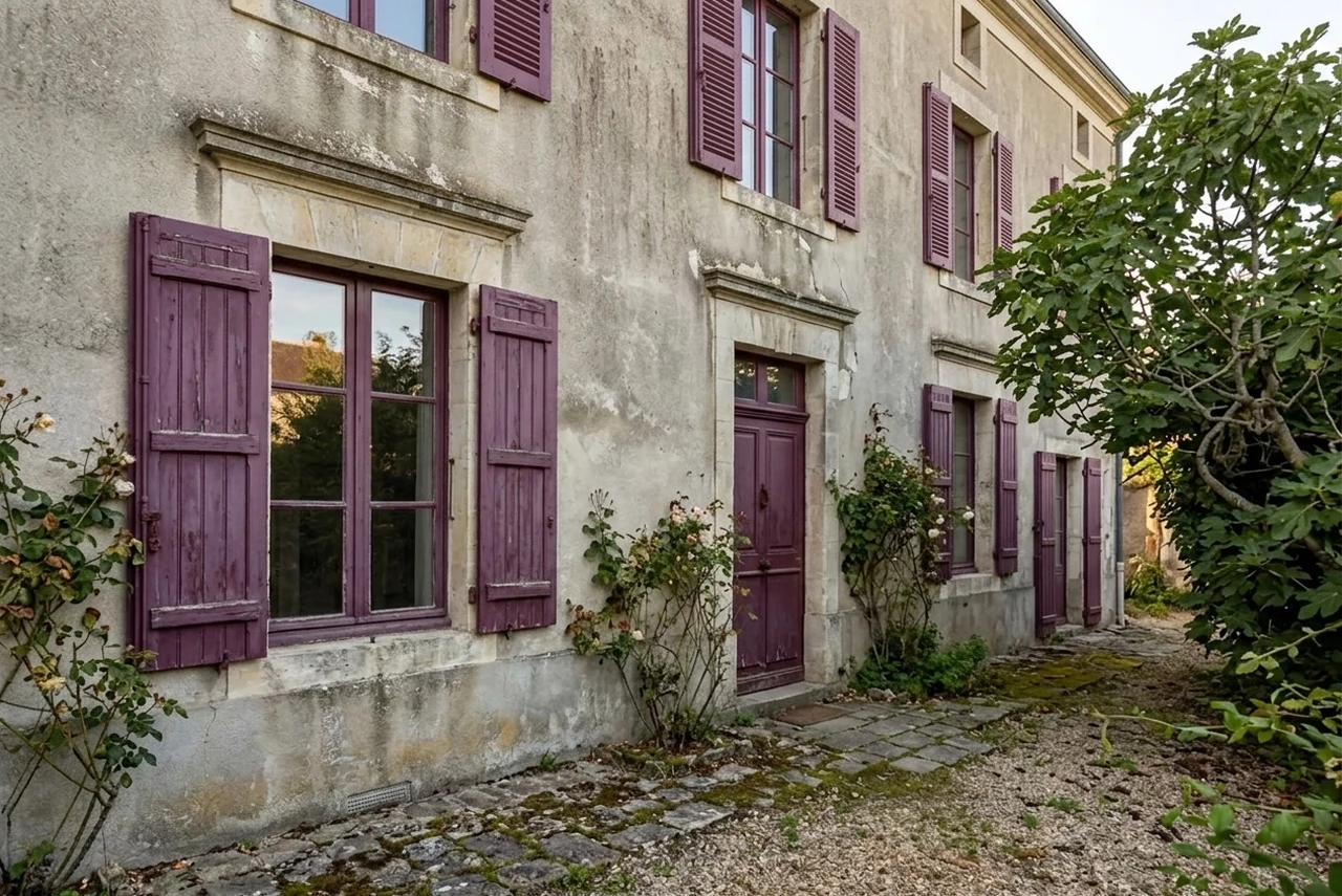 Avant — facade sans Beige Sable + Bordeaux Pourpre (Classique)