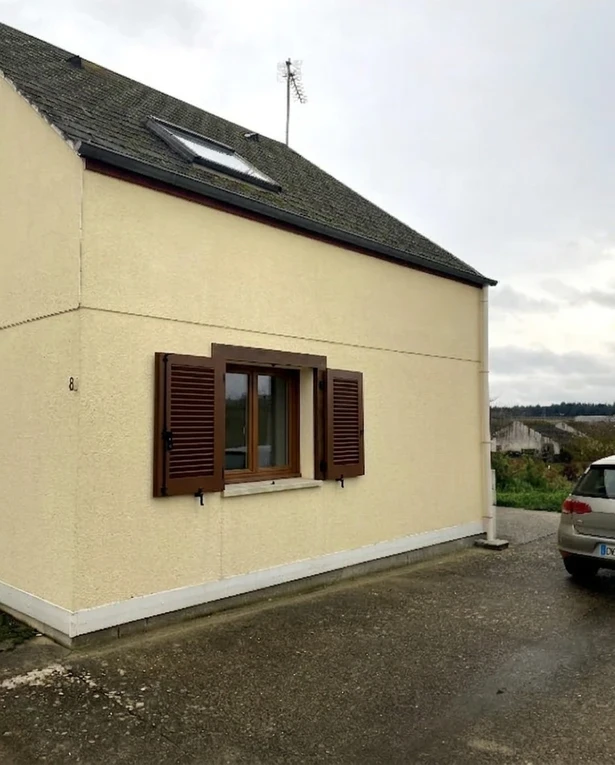 Avant — facade sans Beige Sable + Marron Chocolat (Traditionnel)