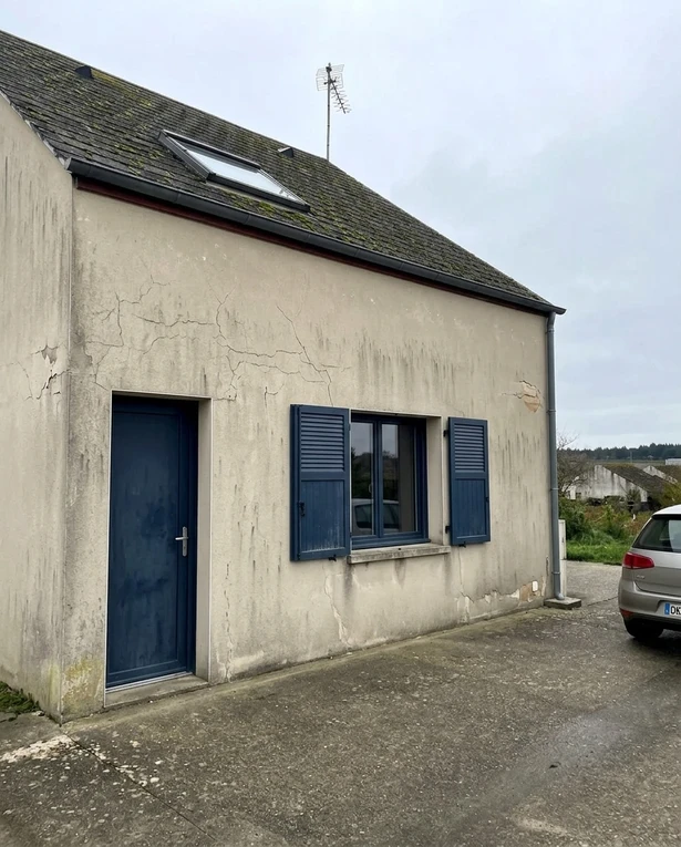 Avant — facade sans Gris Perle + Bleu Nuit (Contemporain)