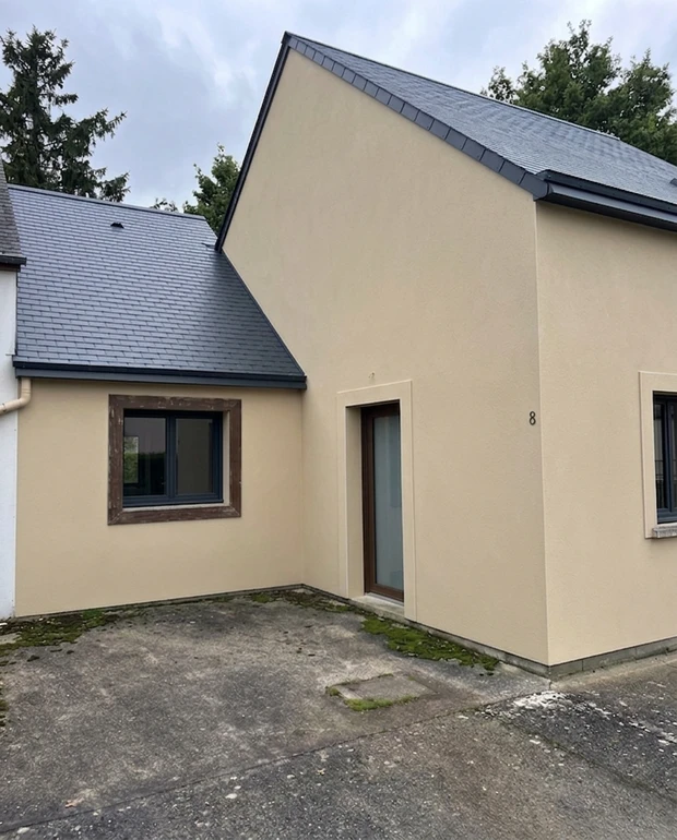 Beige Sable + Gris Ardoise — Moderne contemporain