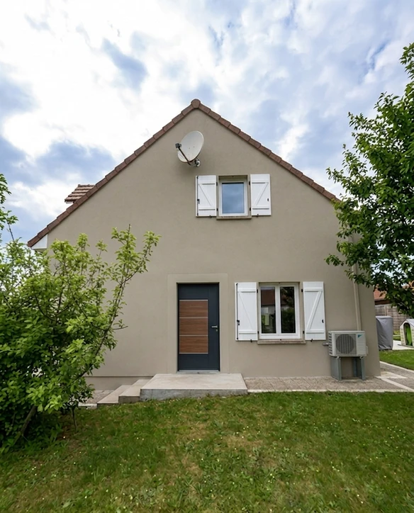 Taupe Lin + Blanc Pur — Contemporain