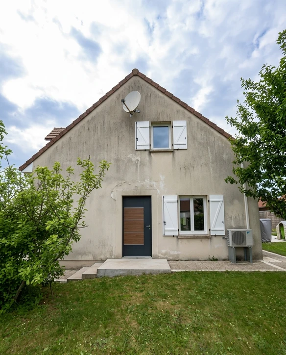 Avant — facade sans Taupe Lin + Blanc Pur (Contemporain)