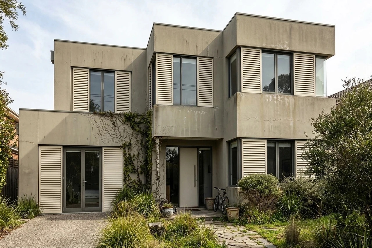 Avant — facade sans Vert Bronze + Creme (Moderne)