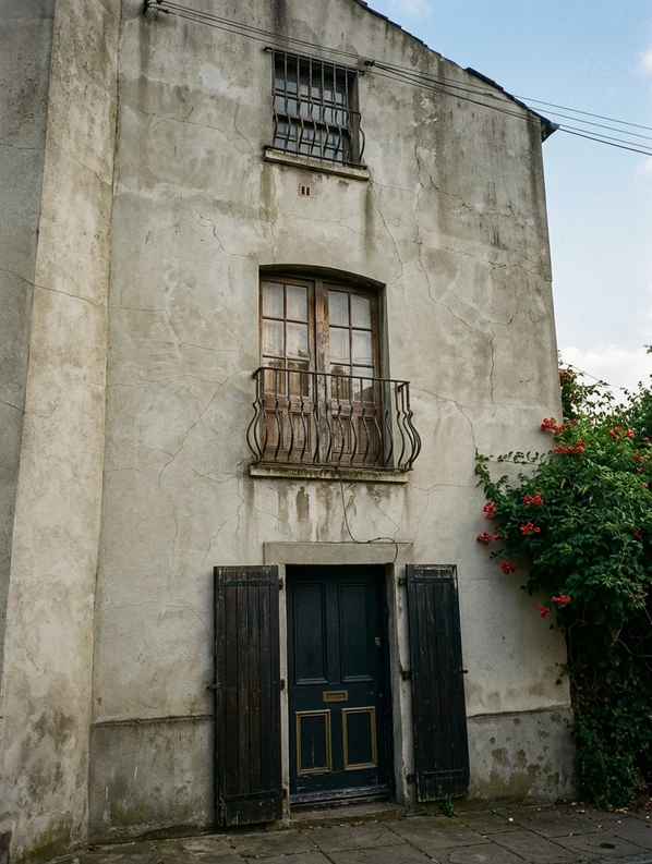 Before — facade without Pointing + Railings (London Heritage)