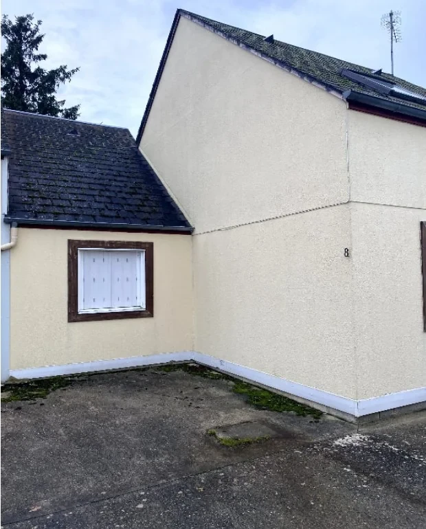 Before — facade without Manor Grey + Pure White (Contemporary)