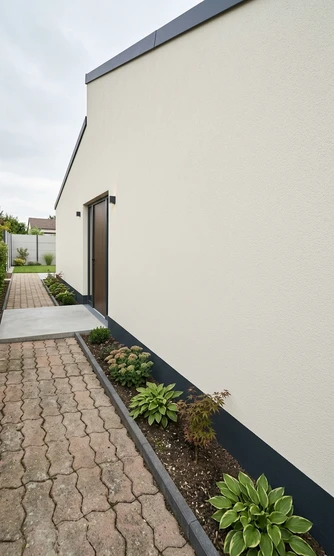 Vorher — Fassade ohne Greige + Anthrazit (Modern Minimalistisch)