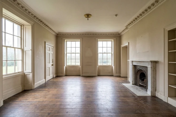 Before — facade without Dimity + Hague Blue (Georgian)