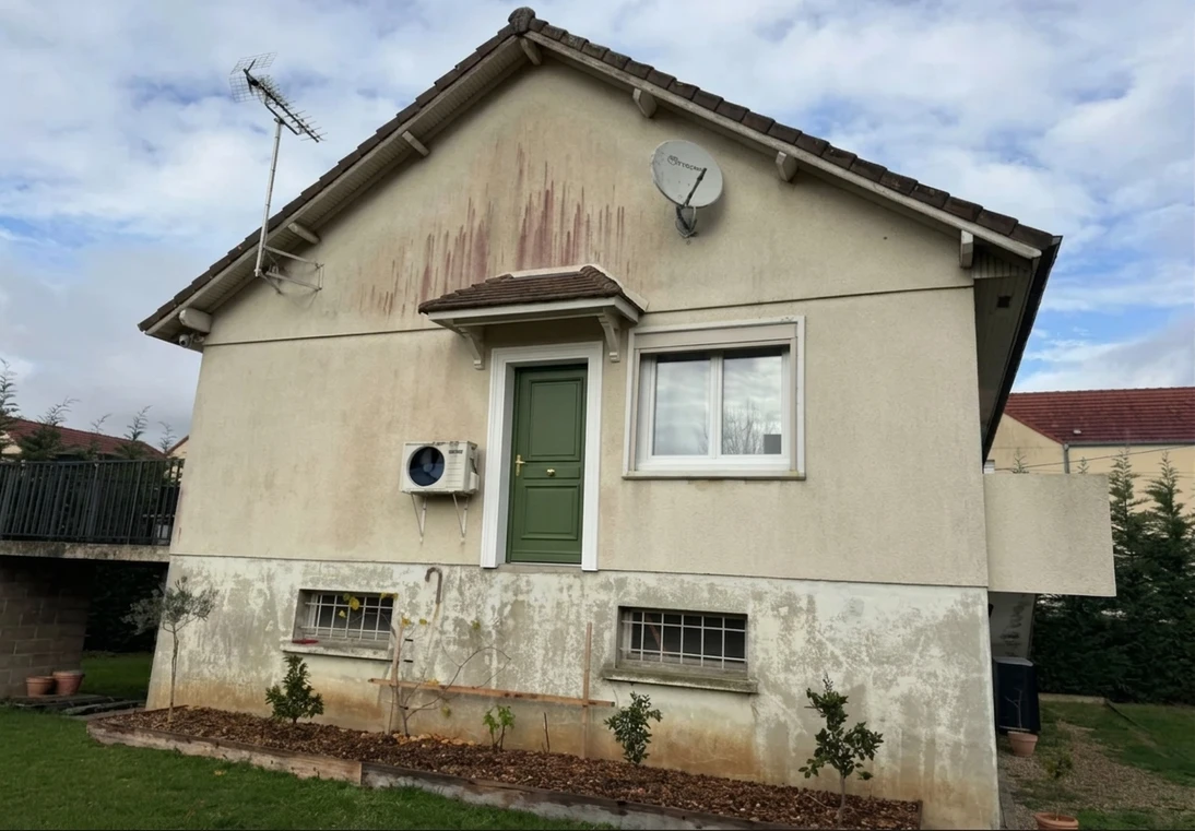 Vorher — Fassade ohne Ockergelb + Moosgruen (Klassisch)