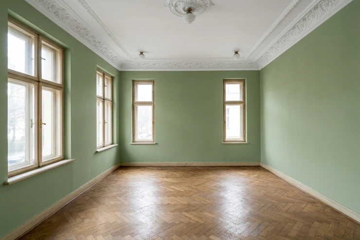 Salbeigrun + Reinweiss — Altbau