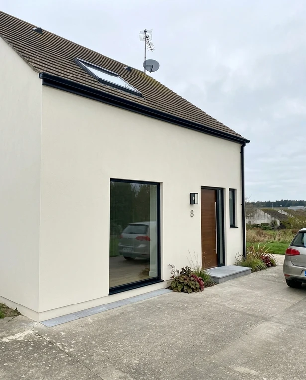 Before — facade without Polished Pebble + Jet Black (Contemporary British)