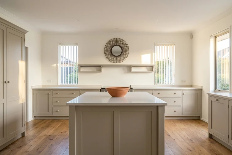 Wimborne White + Light Greige - Shaker British Country