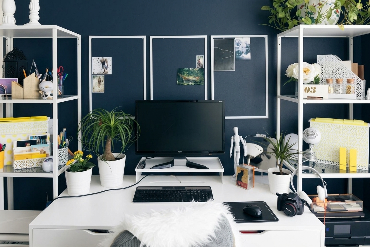 Schwarzblau + Messing - Modern