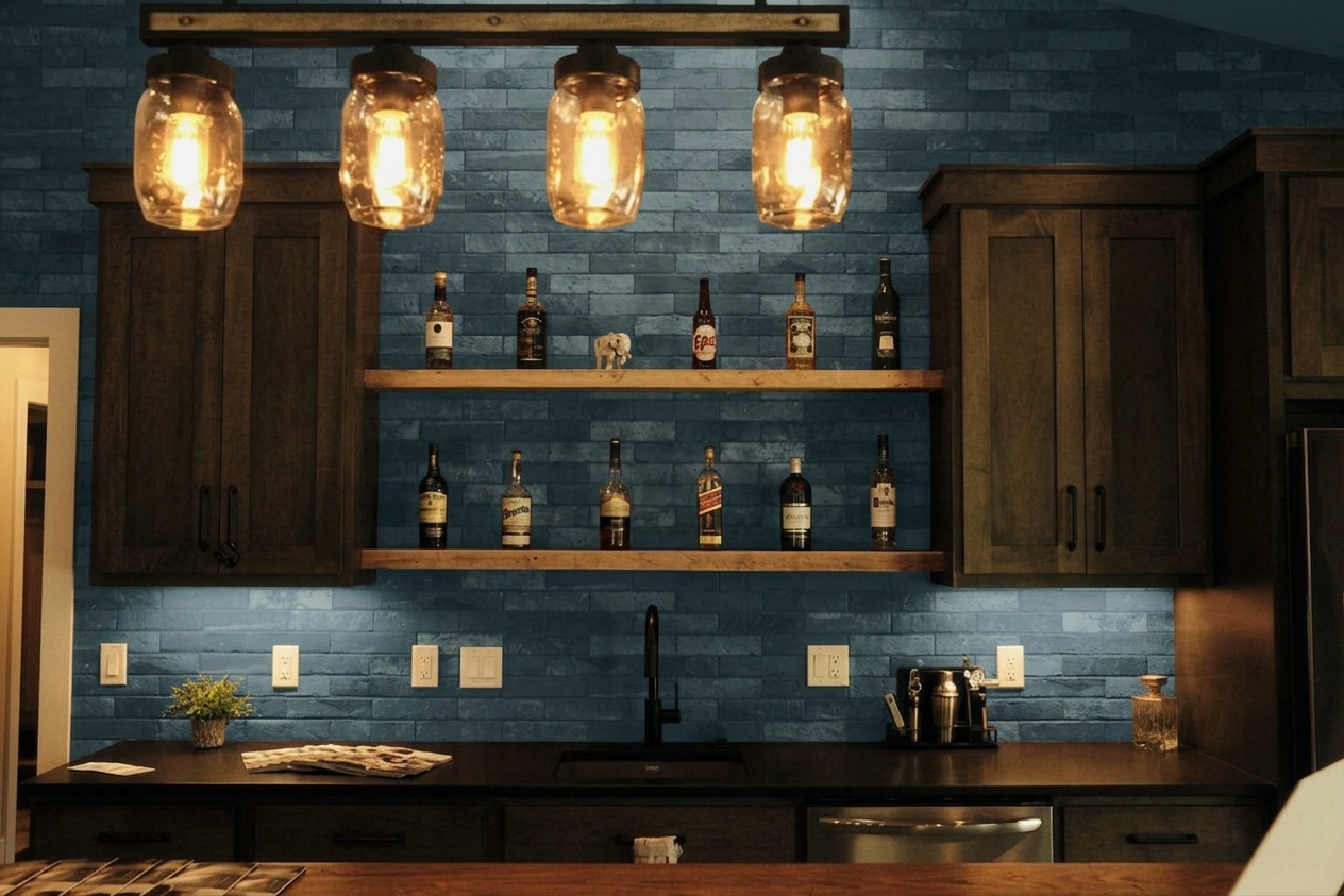 Bleu Canard + Blanc Casse - Scandinave