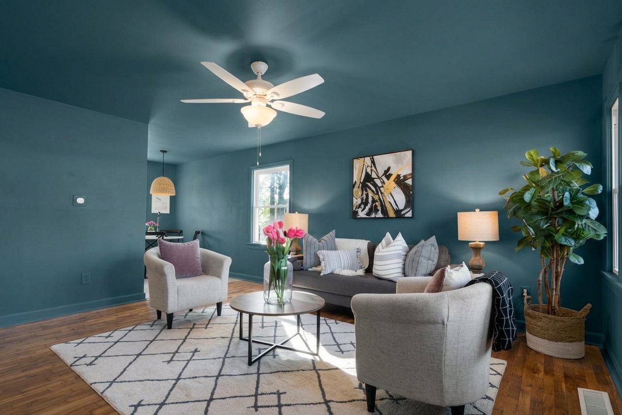 Pewter Deep Green + Warm Gold - Modern Classic