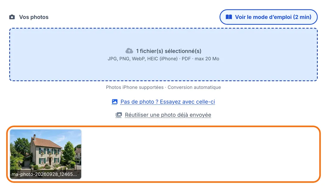 La photo d’origine rechargée, sans couleur